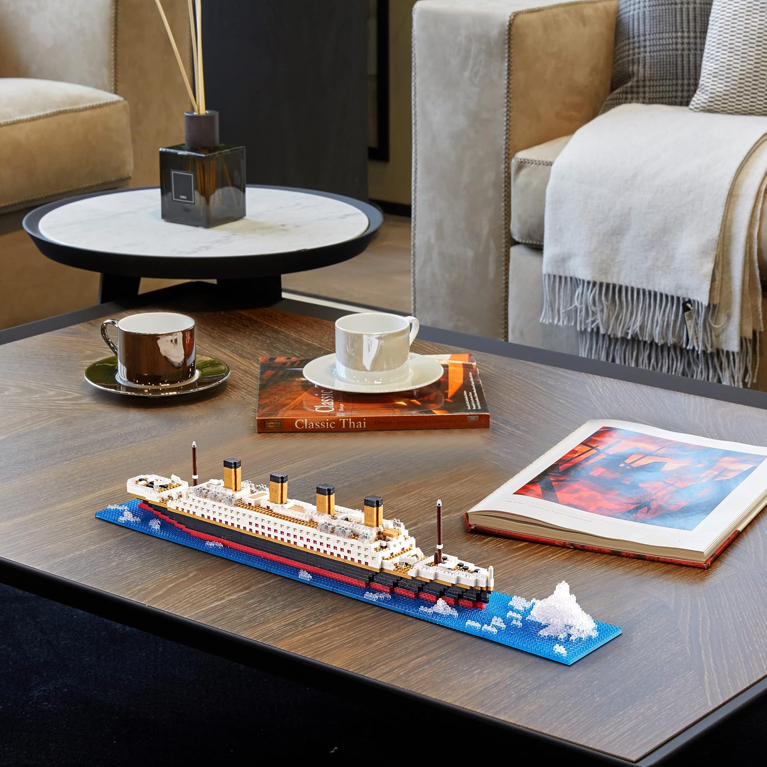 Juego de bloques de construcción Titanic, kit de modelo de crucero...