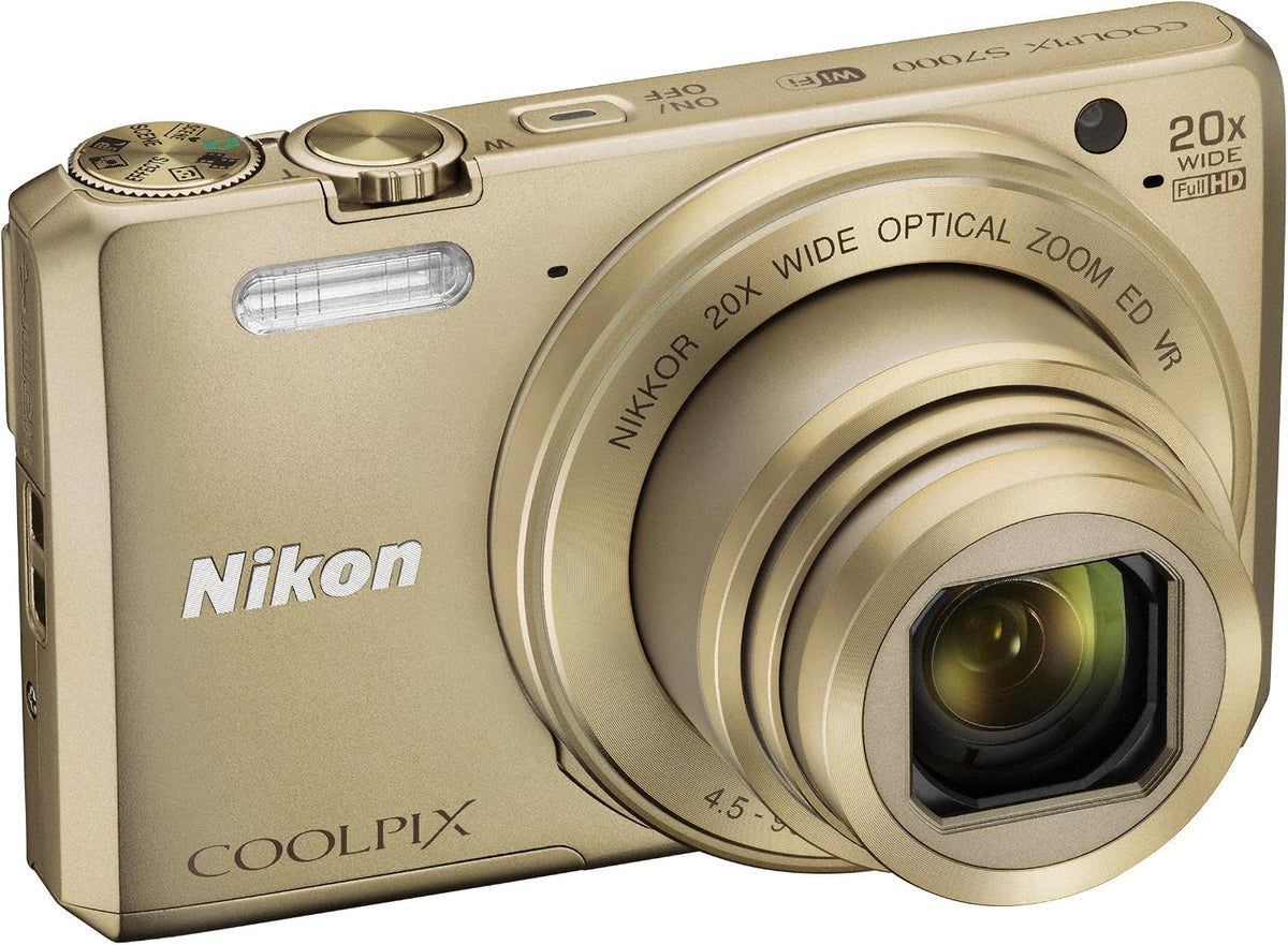 Nikon COOLPIX S7000 Cámara digital (dorado) - Versión internacional...
