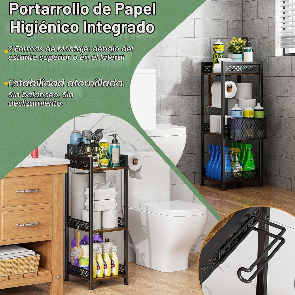 DYUTFZU Organizador de baño de 3 niveles y estante de almacenamient...
