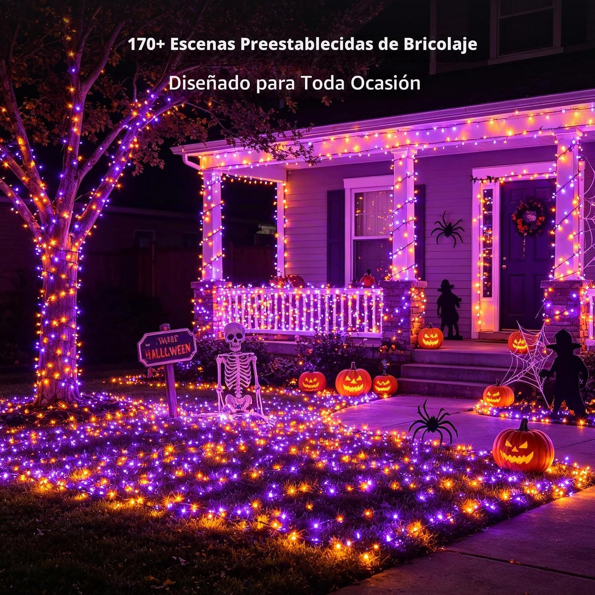 Brizled Guirnalda de luces inteligentes de Halloween, 1, 98 pies, 3...