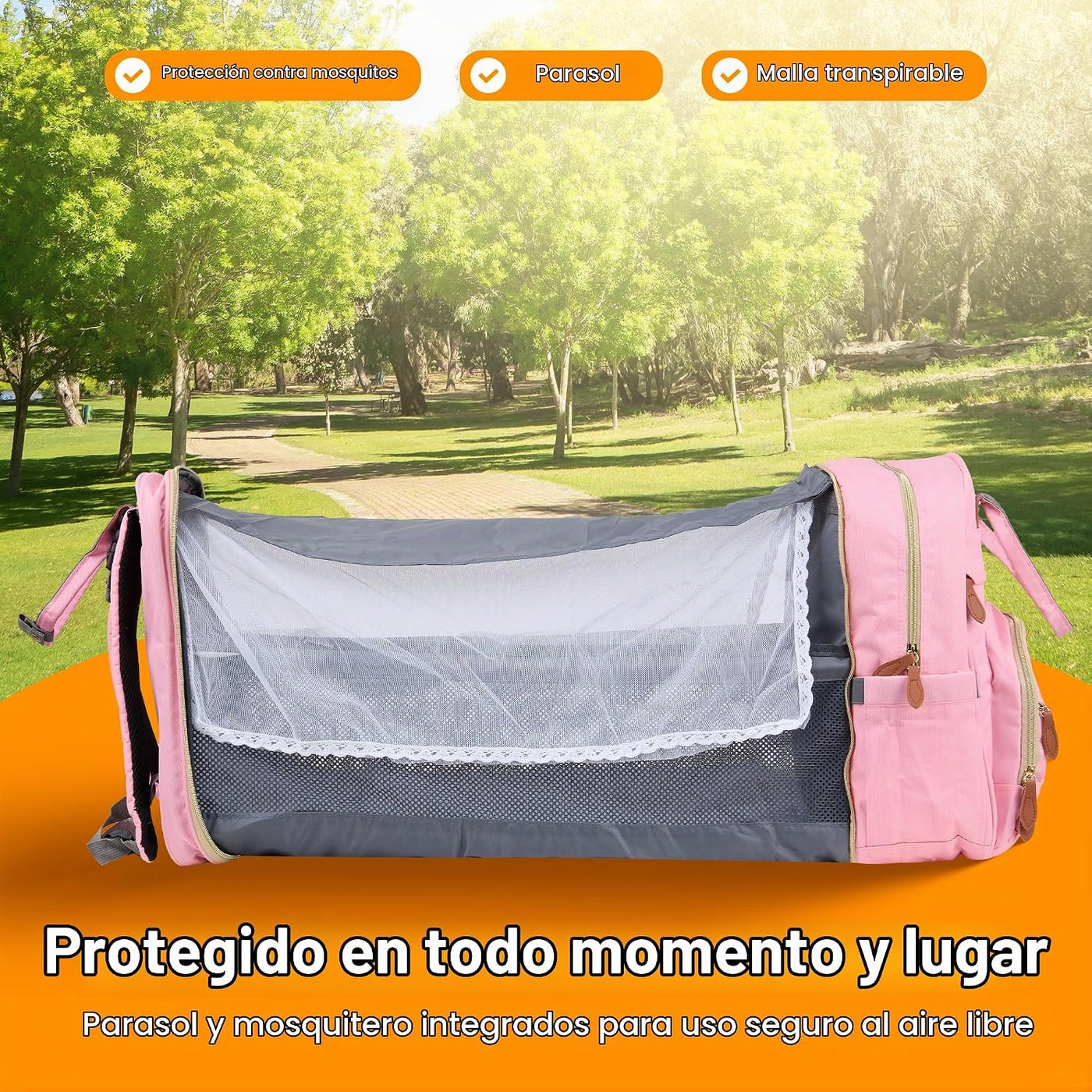 Little Lumen Mochila para pañales con cambiador \u2013 Bolsa de pañ...