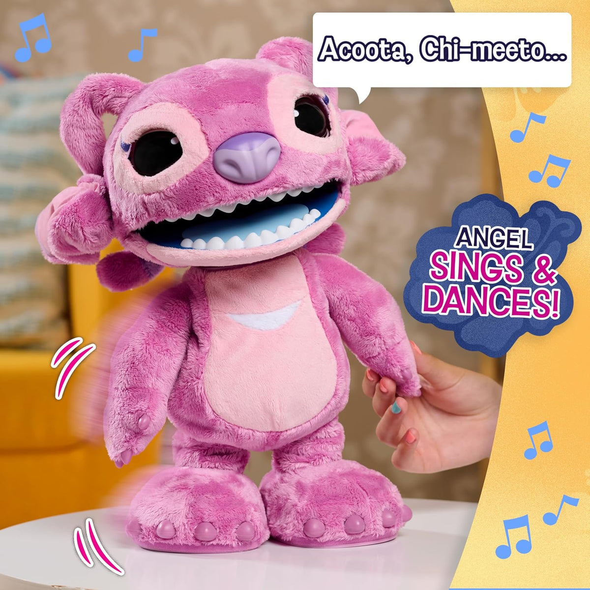 Disney Stitch Ultimate Angel - Juguete interactivo de peluche, más...