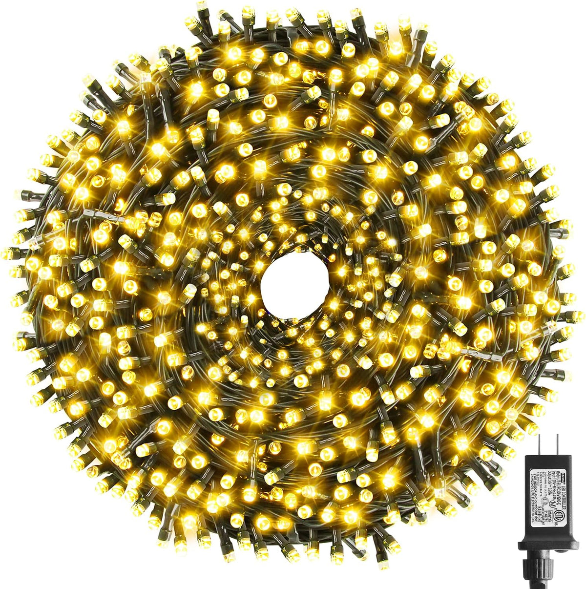 Chuya Luces de Navidad para interiores y exteriores, luces de árbol...