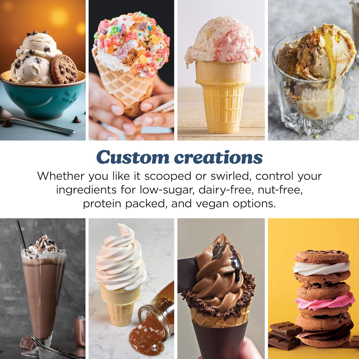 Máquina para hacer hielo Ninja Creami Scoop & Swirl Exclusivo de Am...
