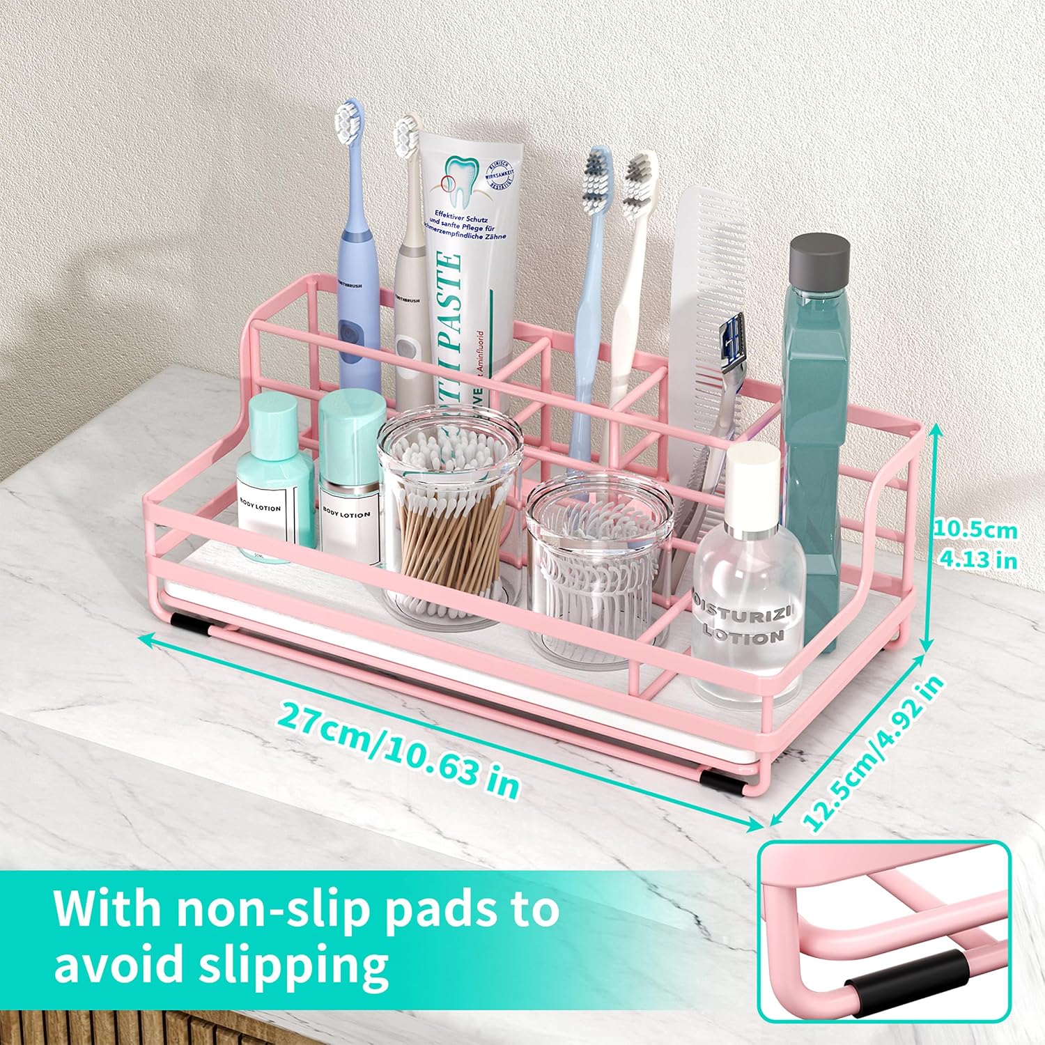HapiRm Soportes para cepillos de dientes para baño - Organizador de...