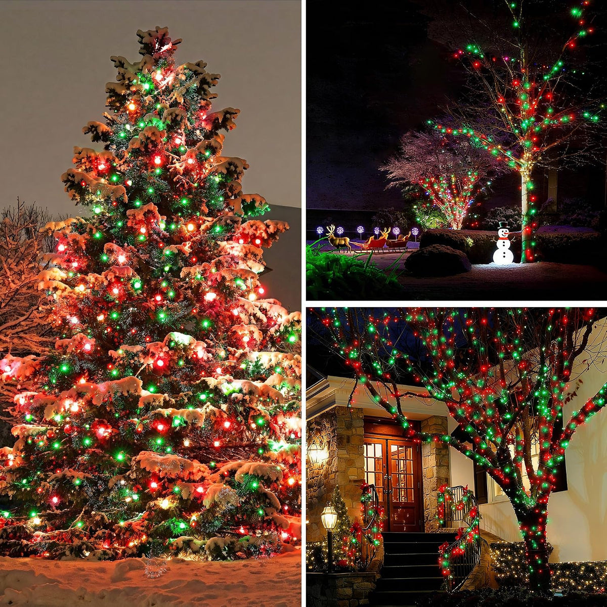 BlcTec Luces de Navidad para interiores y exteriores, 300 luces LED...
