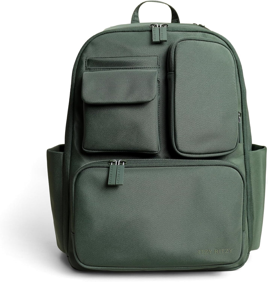 Itzy Ritzy Mochila para pañales utilitaria: cuenta con 17 bolsillos...