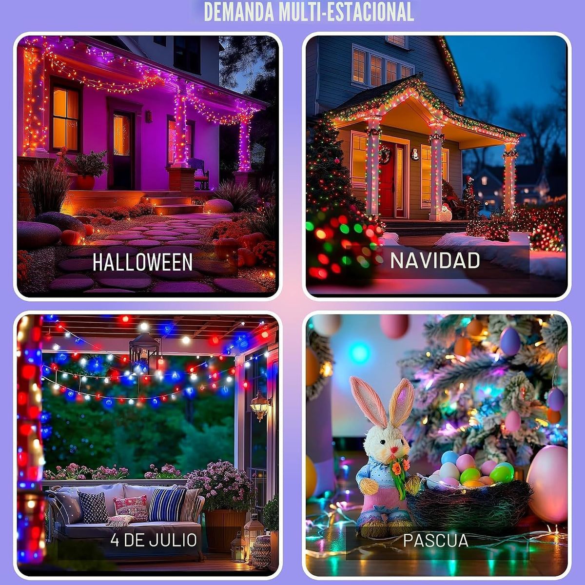 TW SHINE Luces de Navidad inteligentes, 300 luces LED de 98.5 pies...