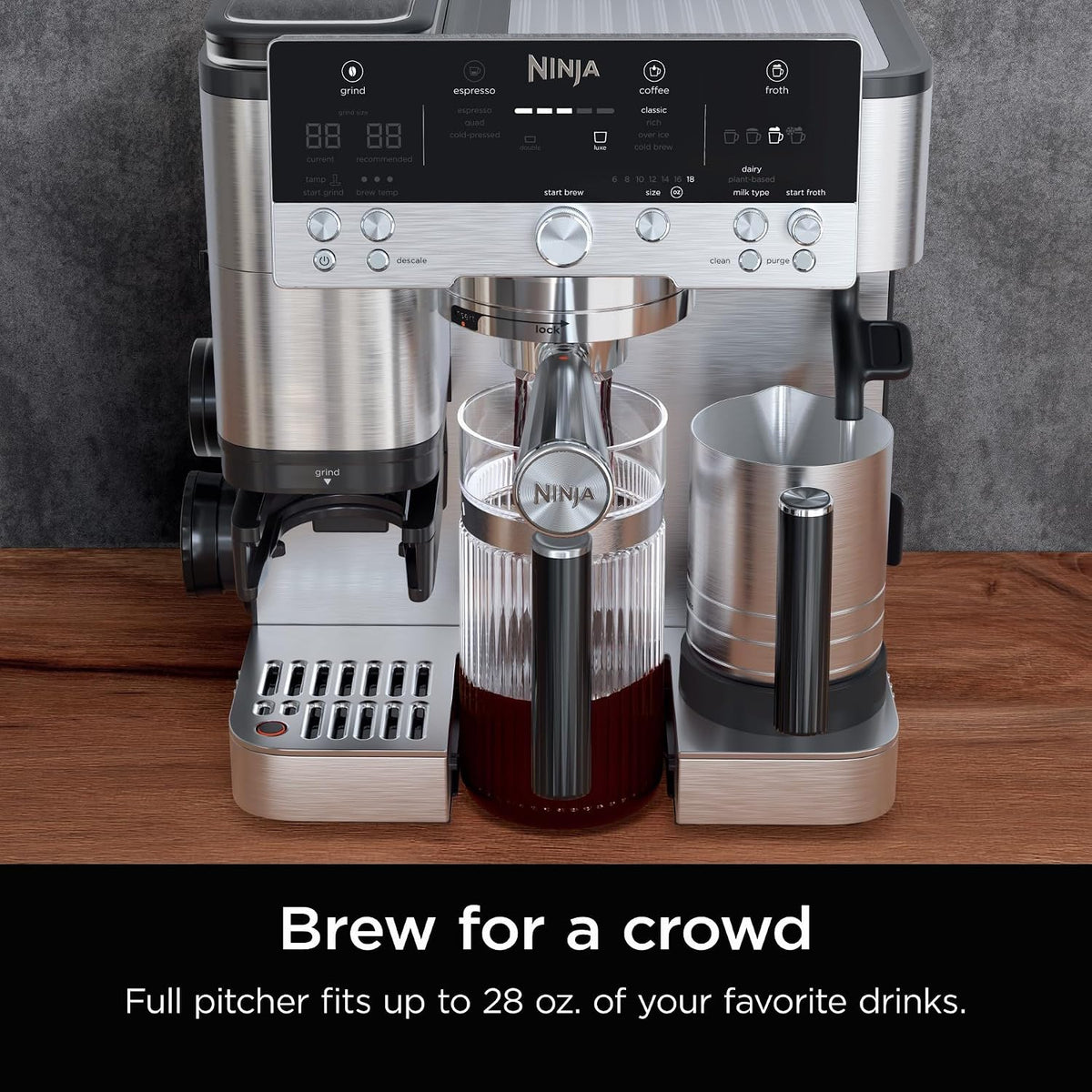 Ninja Luxe Café - Jarra para compartir de 28 onzas, para café expre...
