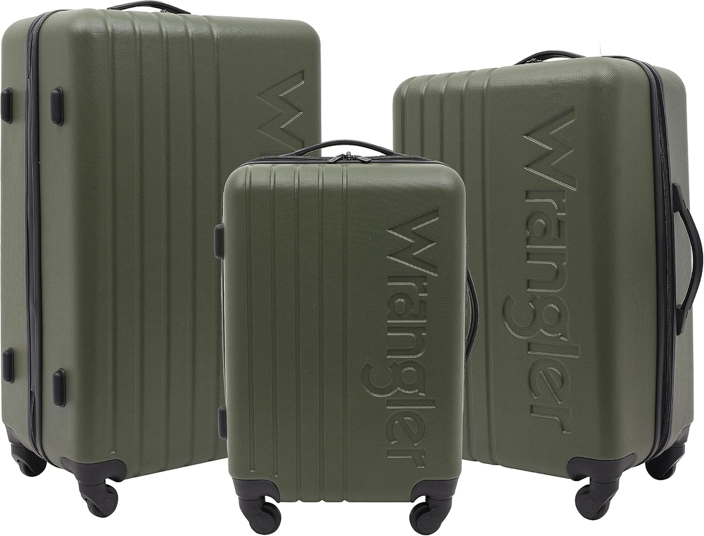 Juego de maletas Wrangler Quest, Verde oliva