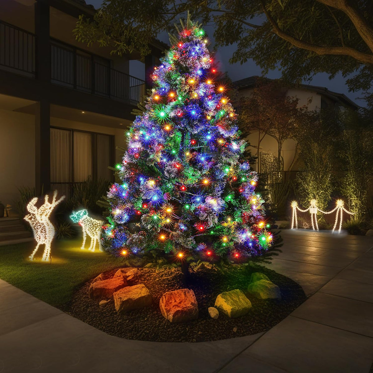 BlcTec - Luces de Navidad, 300 LED, 33 m, certificadas por UL, luce...