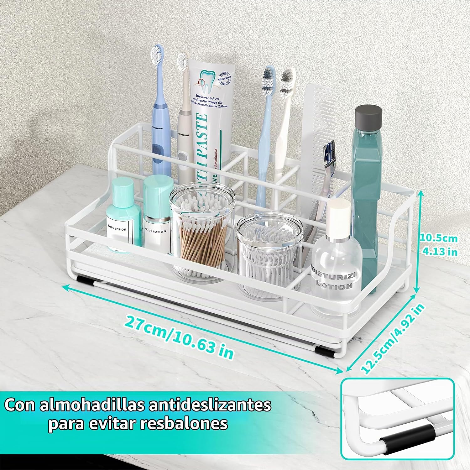 Portacepillos de dientes HapiRm para baño - Organizador de mostrado...