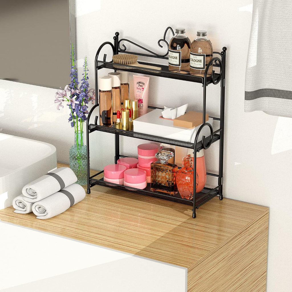 YIUKEA Organizador de baño para encimera, organizador de especias d...