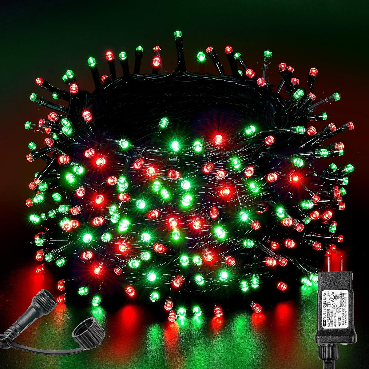 BlcTec Luces de Navidad para interiores y exteriores, 300 luces LED...