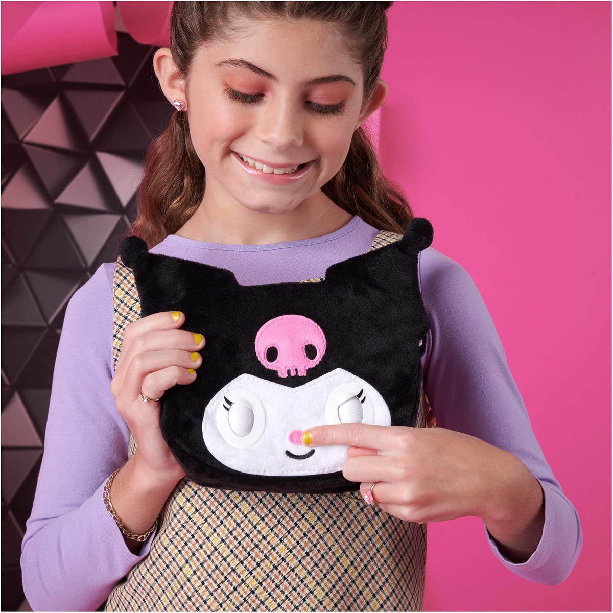 Purse Pets Sanrio Kuromi - Bolso cruzado interactivo para mascotas,...