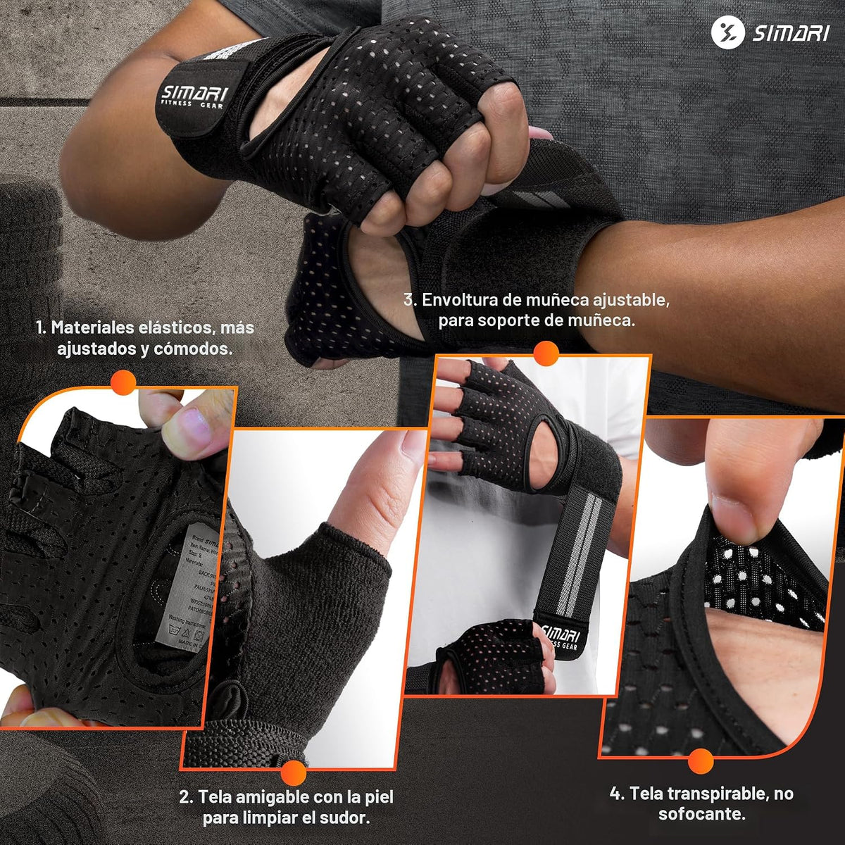 SIMARI Guantes de entrenamiento transpirables para hombres y mujere...