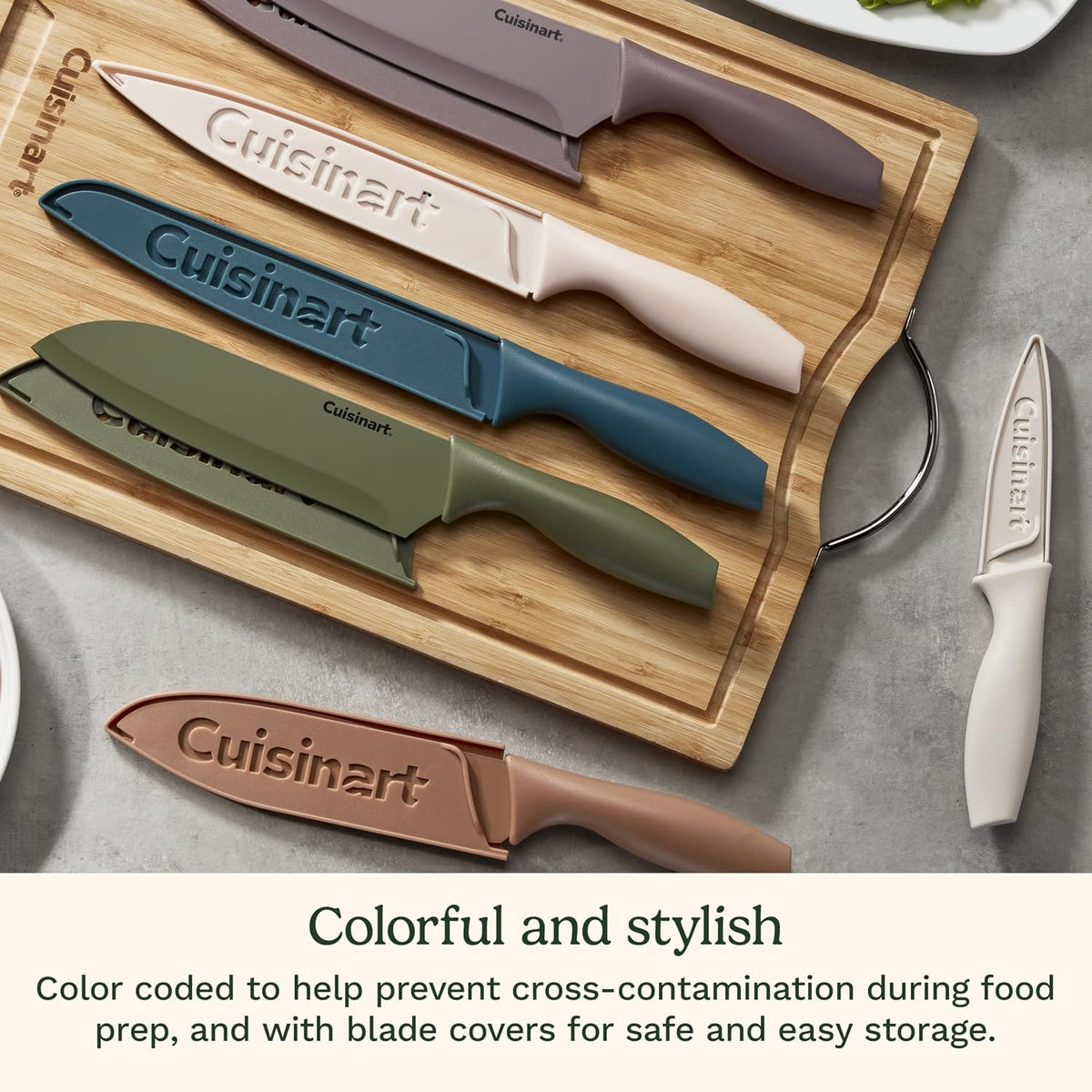 Cuisinart Advantage - Juego de cuchillos de cocina de 12 piezas, cu...