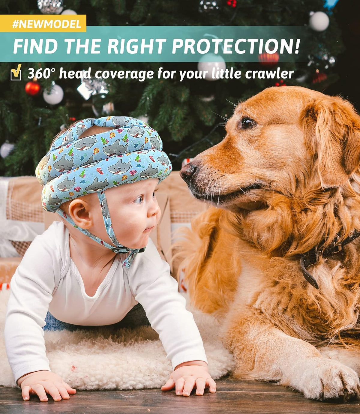Casco de bebé de Simply Kids para gatear y caminar | Protector de c...