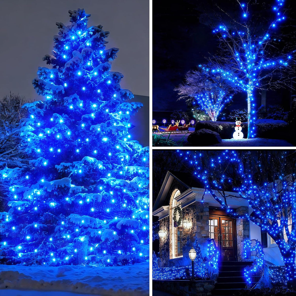 BlcTec Luces de Navidad para interiores y exteriores, 300 luces LED...