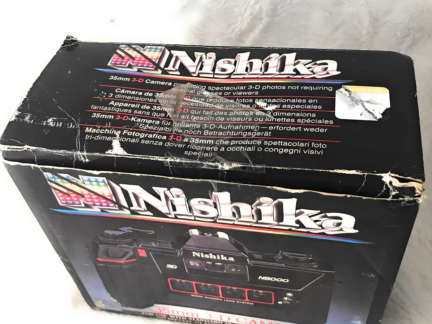 Nishika Sistema de lente Quadra de cámara 3-D N8000 de 1.378 in por...