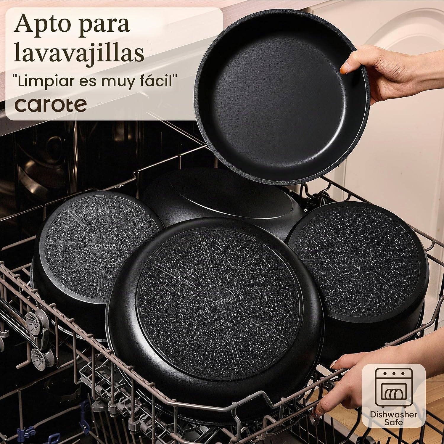 CAROTE Juego de Ollas y Sartenes Antiadherentes de 38 Piezas, Juego...