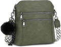 Bolso bandolera TANTOMI para mujer: bolso de mano de piel sintética