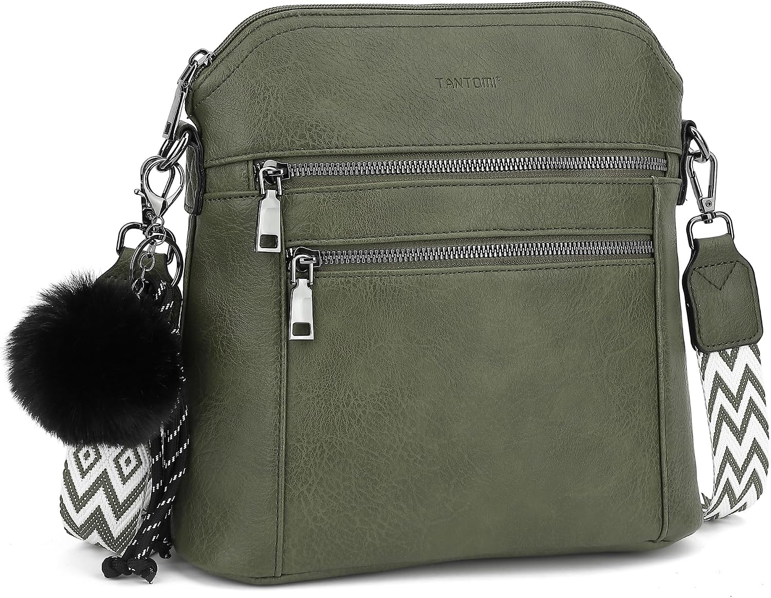 Bolso bandolera TANTOMI para mujer: bolso de mano de piel sintética