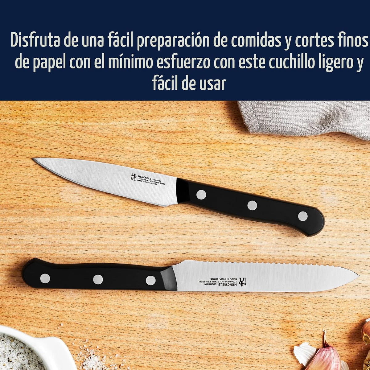 HENCKELS Solution - Cuchillo dentado (5 pulgadas)