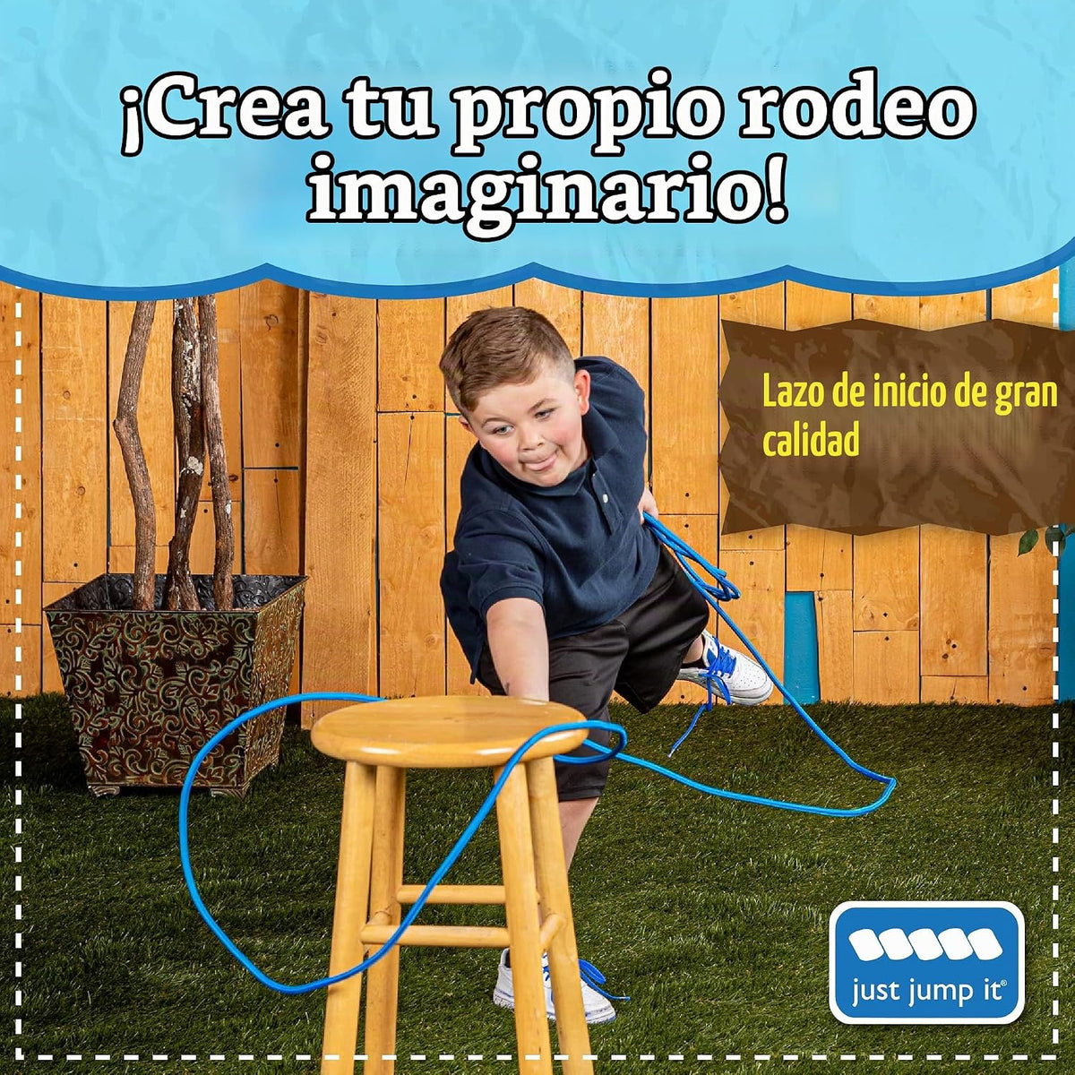 Just Jump It Lil Lariat Junior Lasso Rope - Cuerda de vaquero para...