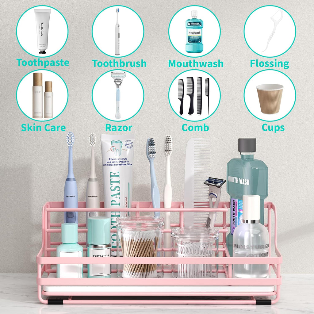 HapiRm Soportes para cepillos de dientes para baño - Organizador de...