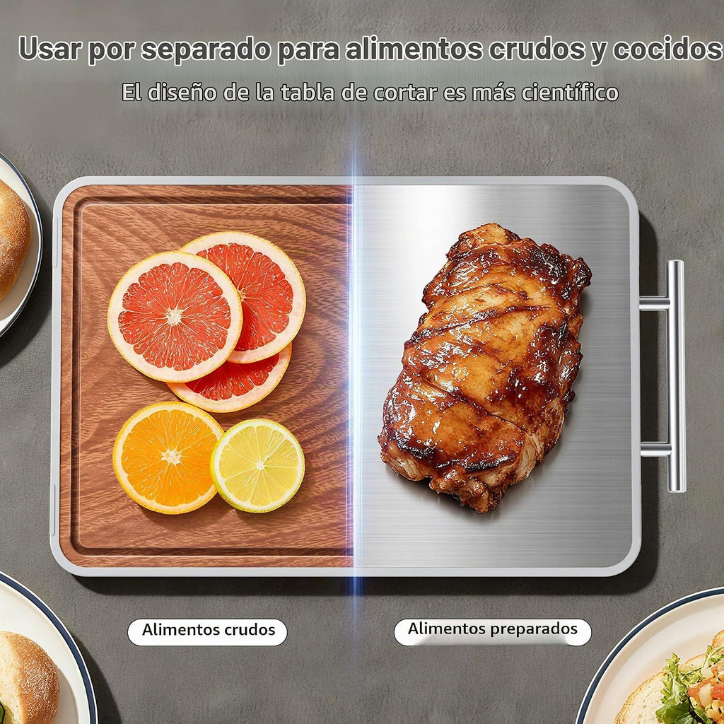 Tablas de cortar de titanio para cocina, tabla de cortar de madera...