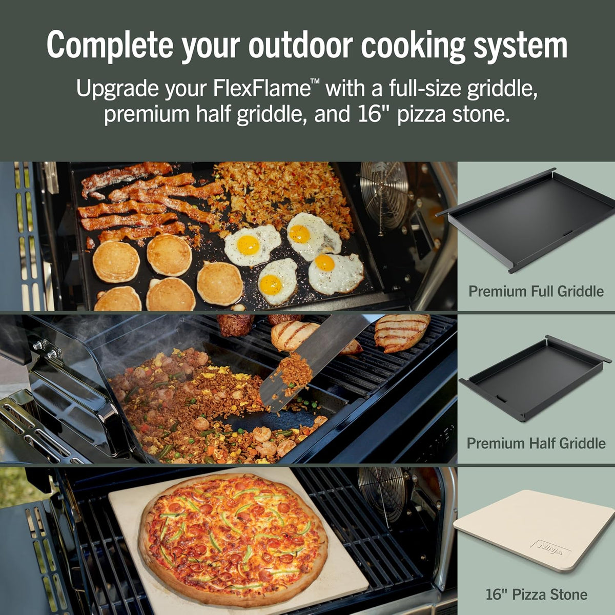 Ninja FlexFlame ProConnect Barbacoa y Ahumador | Sistema de Cocina...