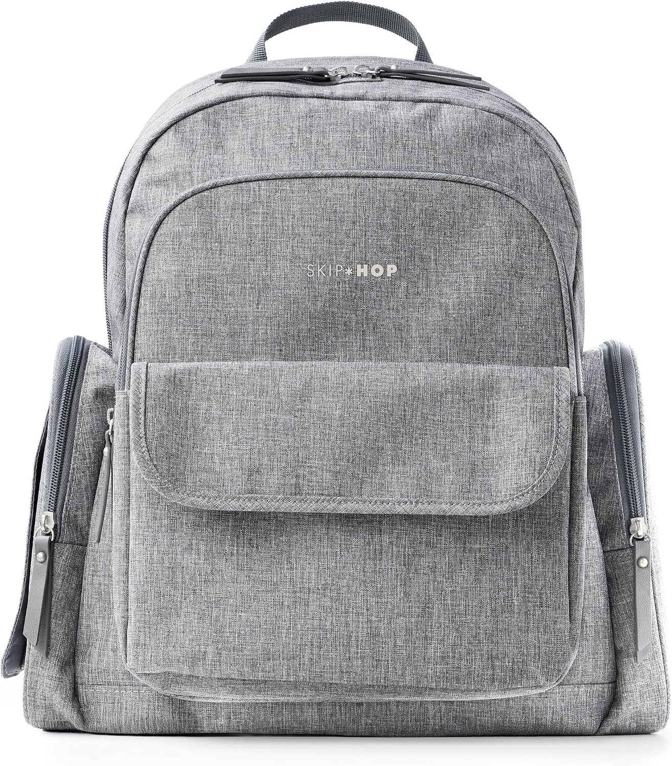 Skip Hop Mochila para pañales con cambiador portátil, 9 bolsillos e...