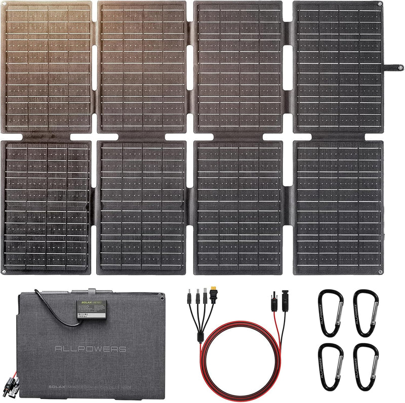 ALLPOWERS Panel solar portátil SE160 160W 18V para centrales eléctr...