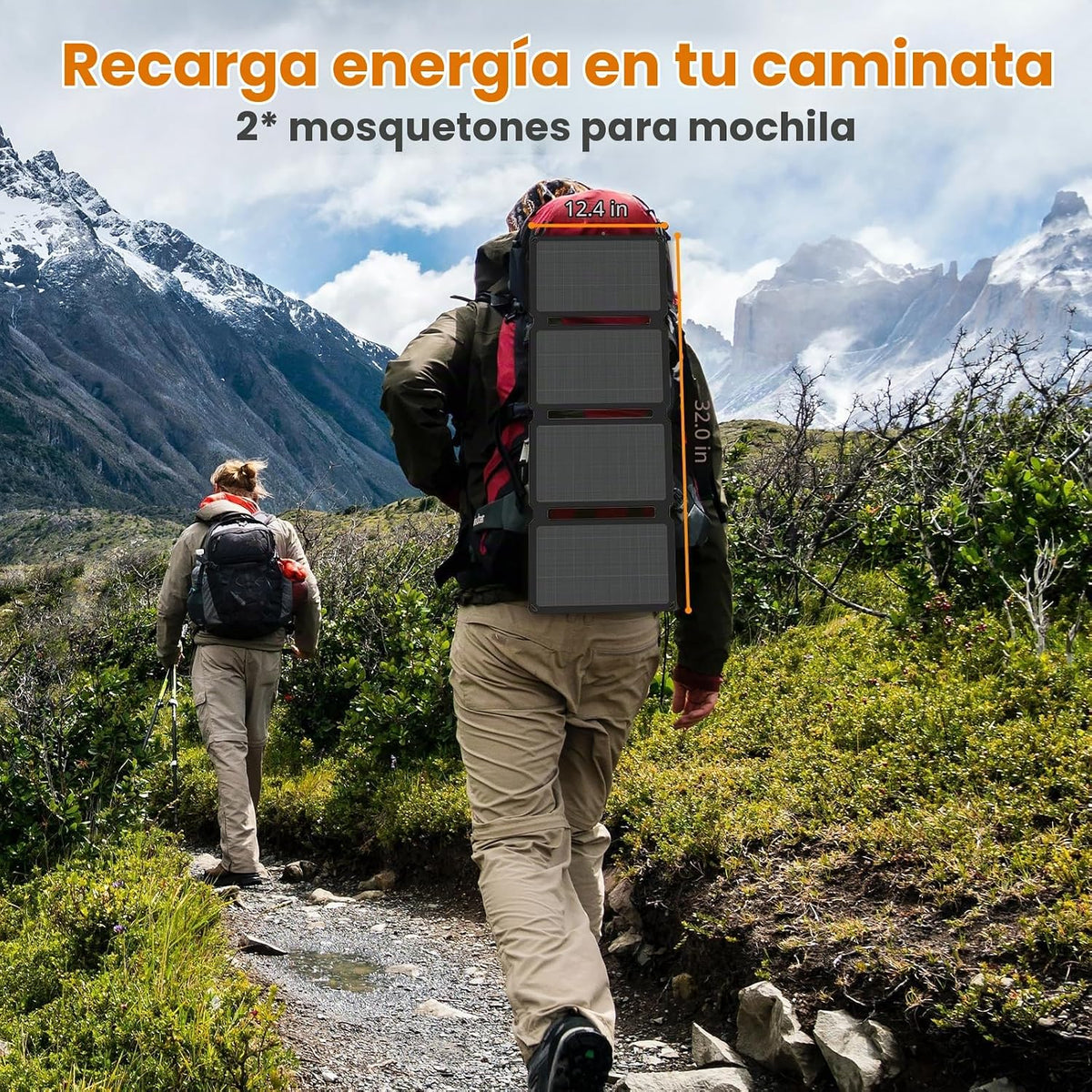 FlexSolar 30W Cargador de Panel Solar Portátil QC3.0 18W USB-A USB-...