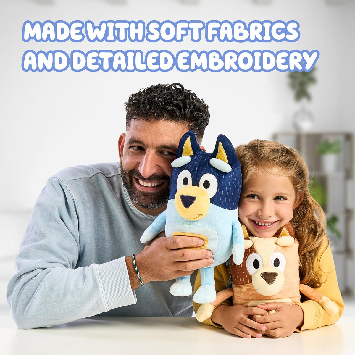 Conjunto de animales de peluche Bluey Heeler Family de 4, 7-8 pulga...