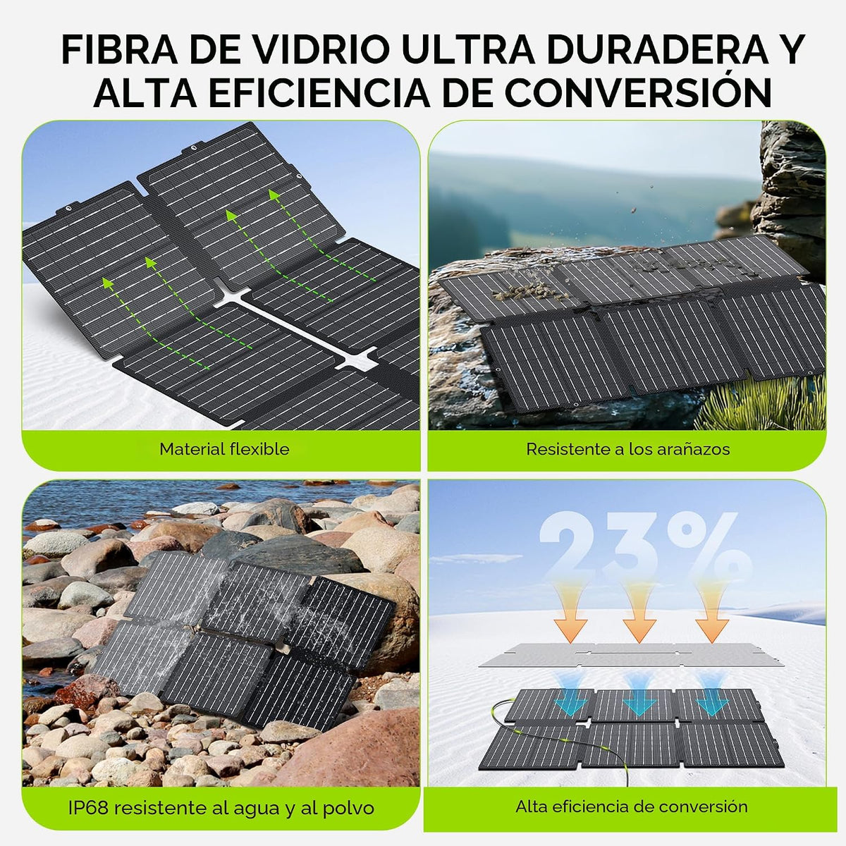 Generador solar portátil 300W central eléctrica con el panel solar...