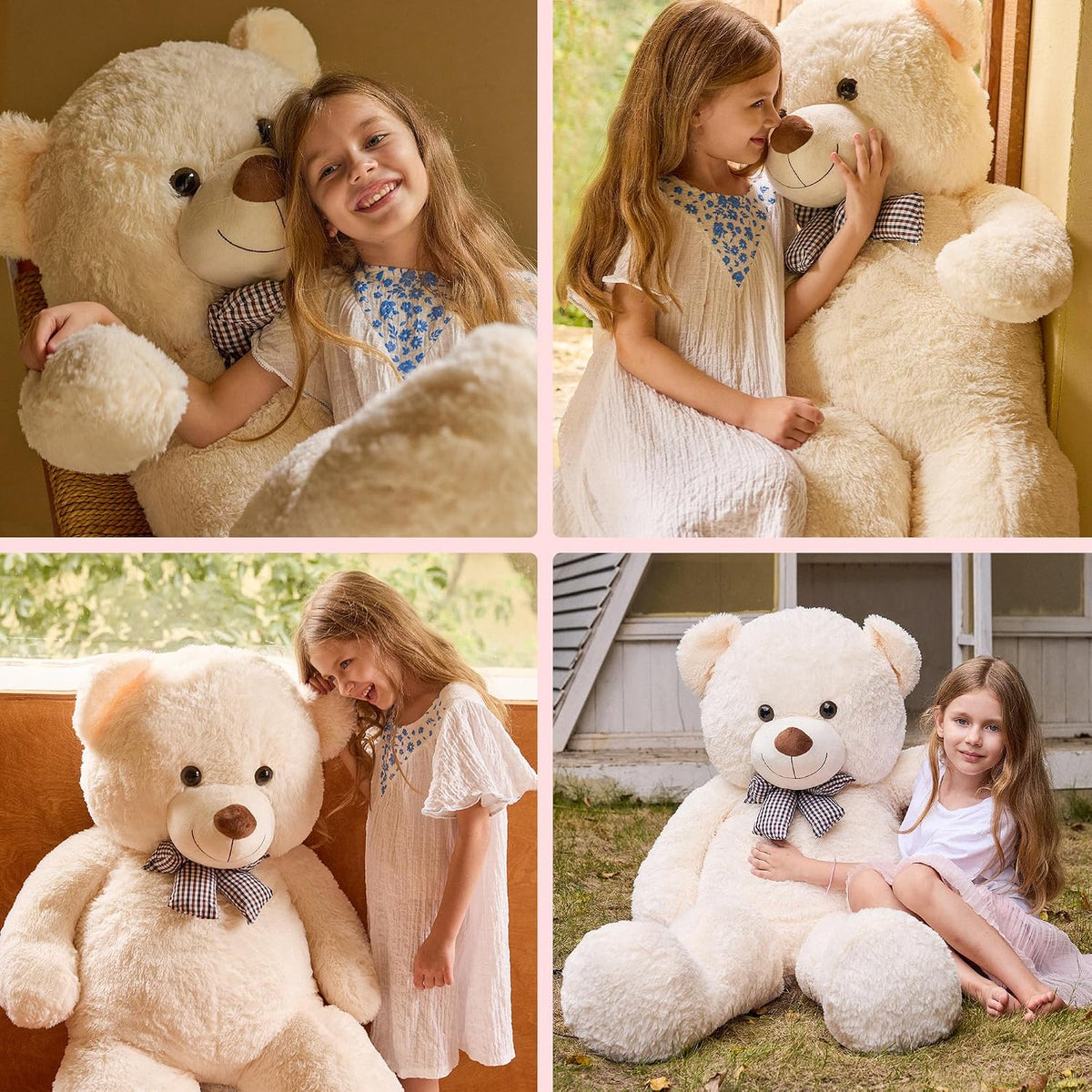 Oso de peluche gigante grande de 47 pulgadas, animales de peluche,...