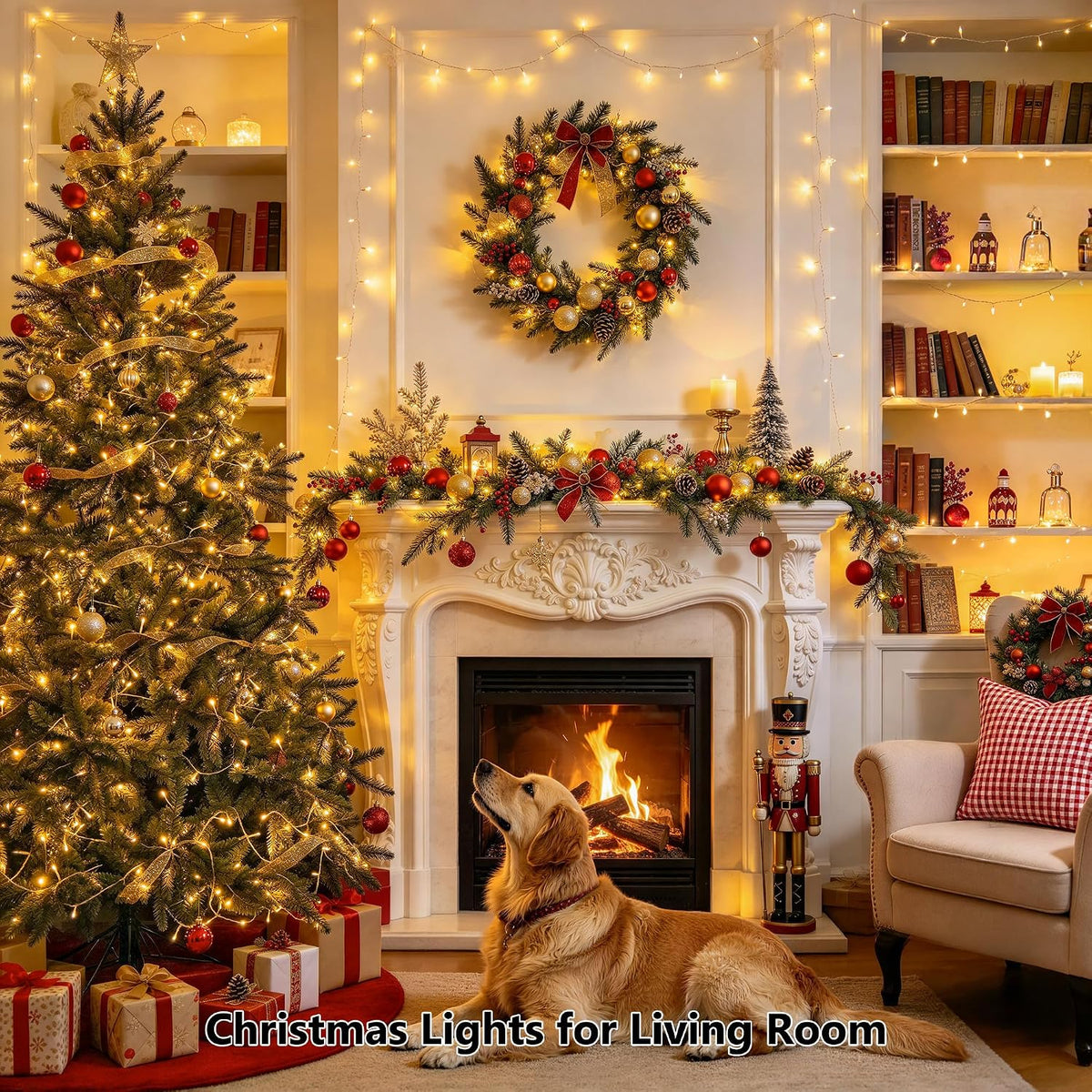 JMEXSUSS - Tira de 200 luces LED de Navidad para interiores y exter...