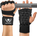 Mava Sports Guantes de levantamiento de pesas con soporte para muñe...