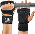 Mava Sports Guantes de levantamiento de pesas con soporte para muñe...
