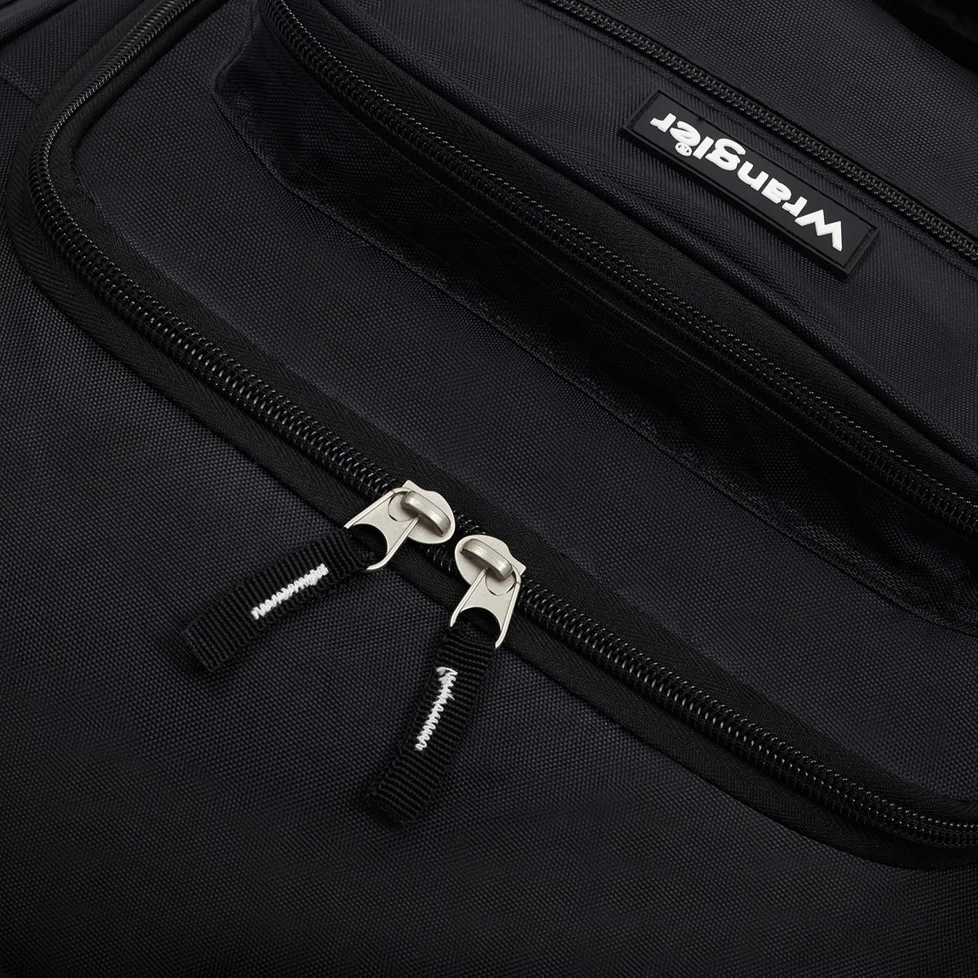 Wrangler Wesley - Bolsa de viaje con ruedas, Negro, Grande, 30 pulg.