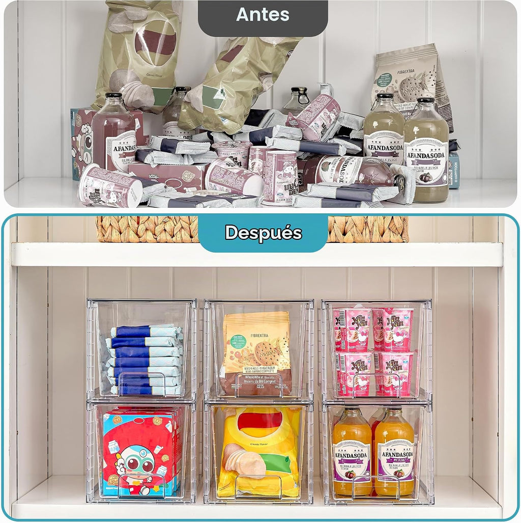 Vtopmart - Paquete de 8 unidades de cajones de almacenamiento grand...