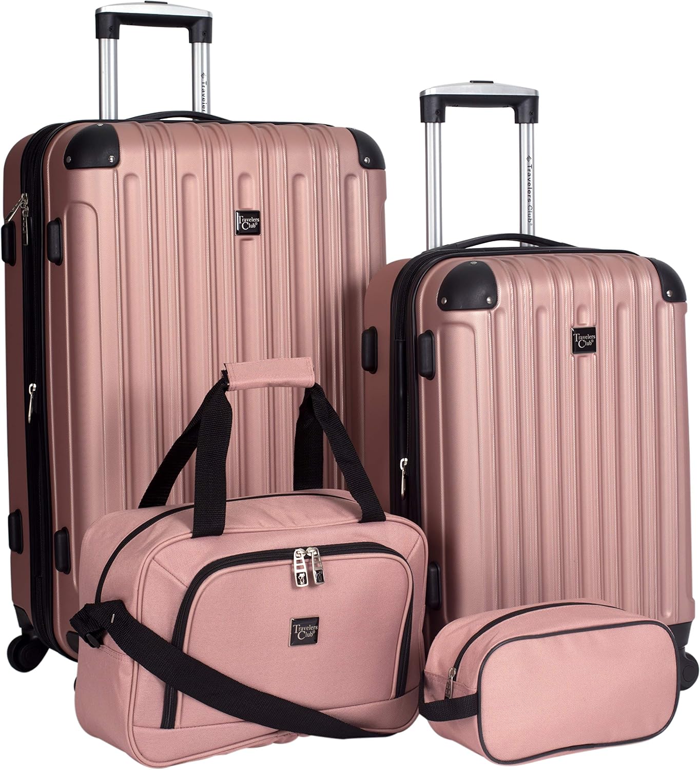 Travelers Club Midtown Hardside - Juego equipaje de viaje de 4 piez...