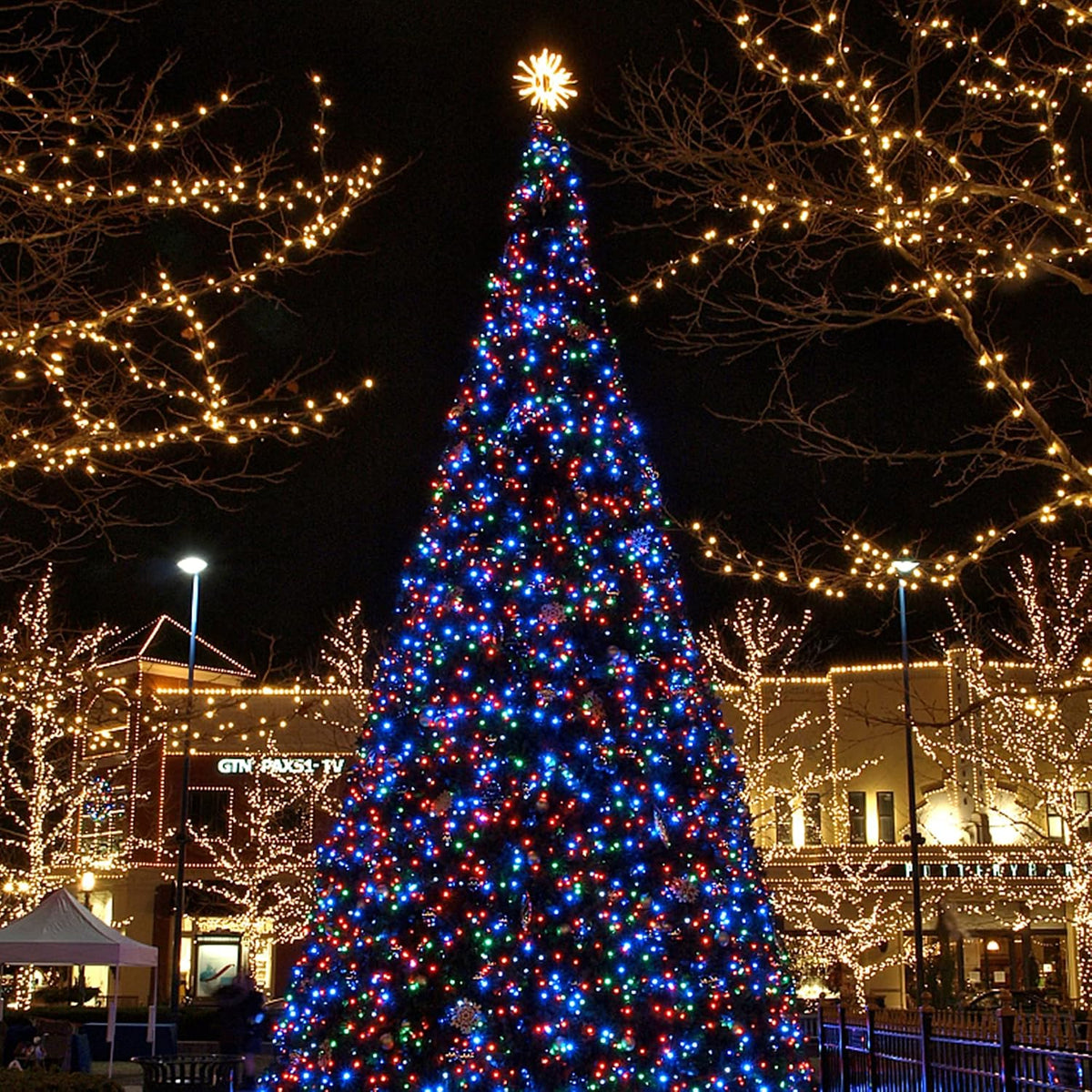 HOME LIGHTING 66 pies de luces decorativas de Navidad mini, 200 luc...