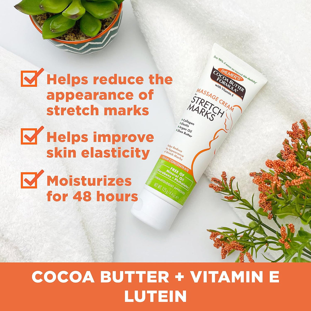 Palmer's Crema de masaje con fórmula de manteca de cacao para e...