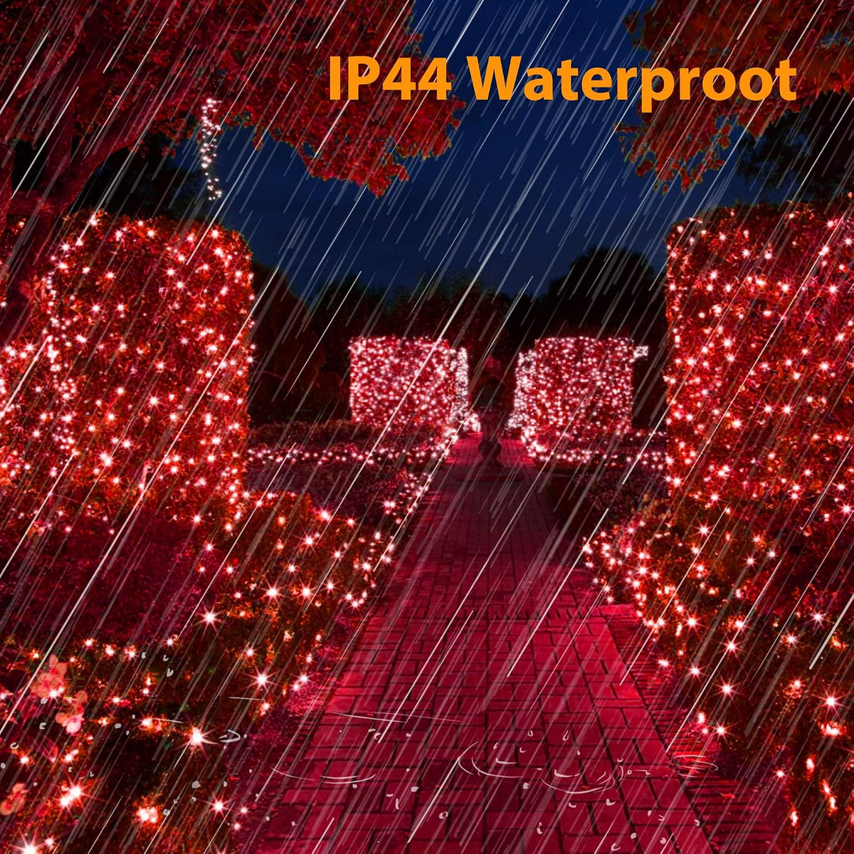 Brizled Luces de Navidad rojas, 78.74 pies, 240 luces LED, mini cad...