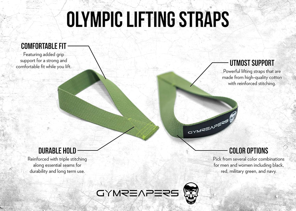 Gymreapers Correas de levantamiento olímpicas para levantamiento de...