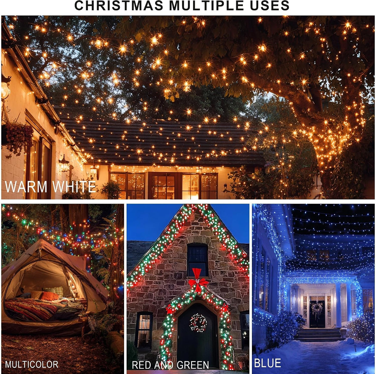 TW SHINE - Luces de Navidad inteligentes que cambian de color para...
