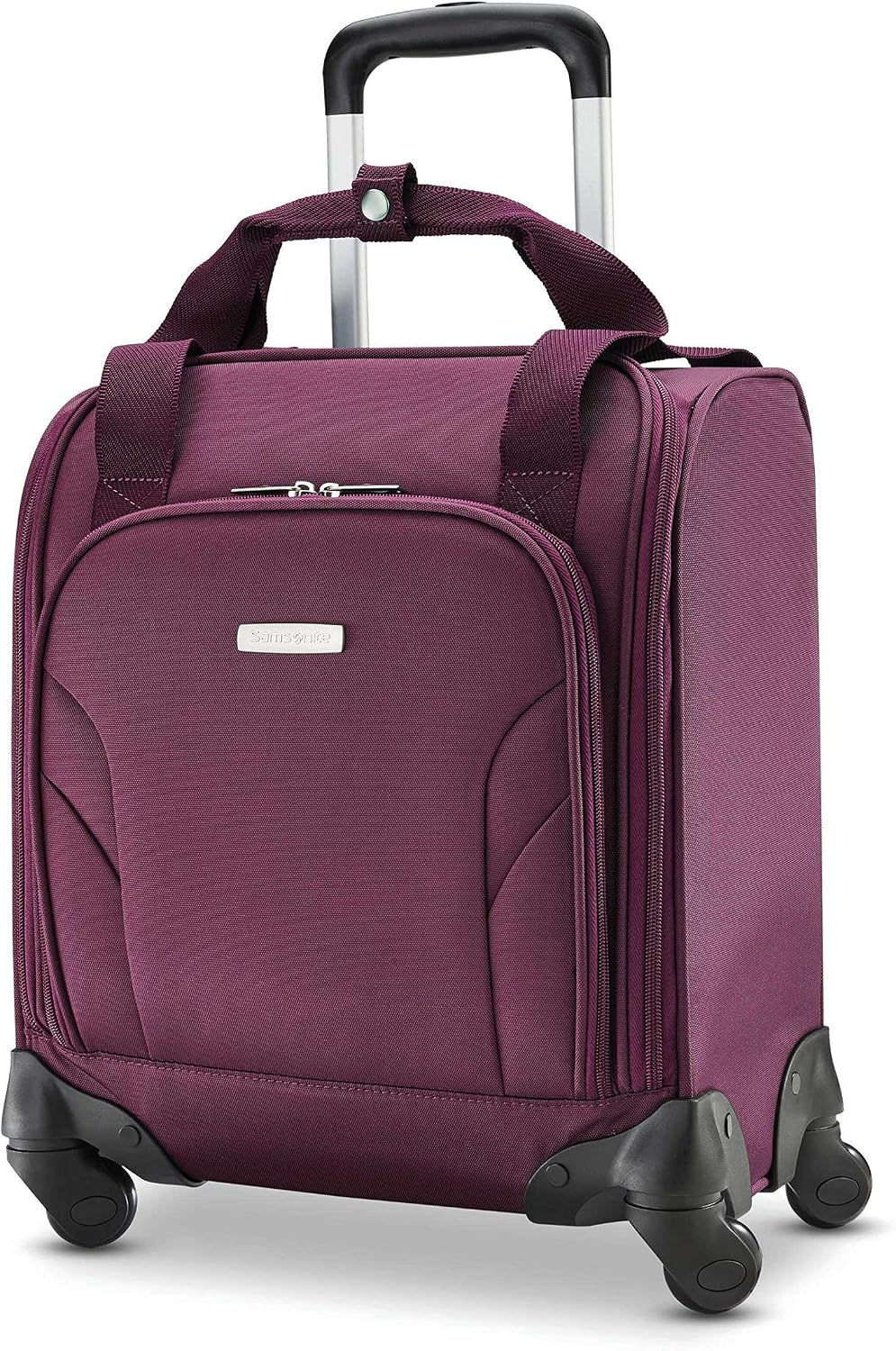 Samsonite - Equipaje de mano debajo del asiento con puerto USB gira...